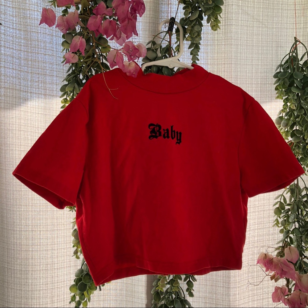 Baby mock neck